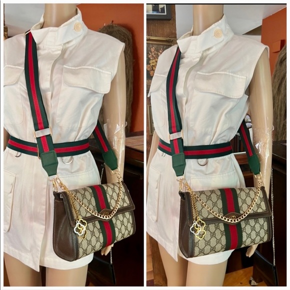 Gucci Ophidia Supreme 10” 😍SUPER ATTRACTIVE😍 3/way Extra Accessories - Picture 4 of 14